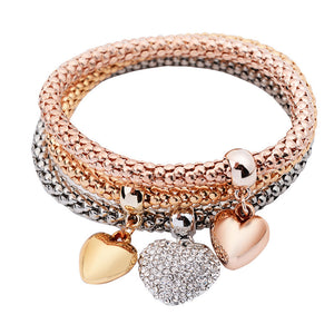 PULSEIRAS HEART PENDANT BRACELET - FussyKits